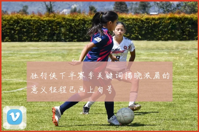 独行侠下半赛季关键词揭晓浓眉的意义征程已画上句号