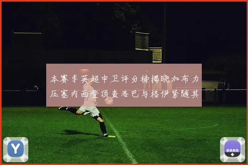 本赛季英超中卫评分榜揭晓加布力压塞内西登顶查洛巴与格伊紧随其后